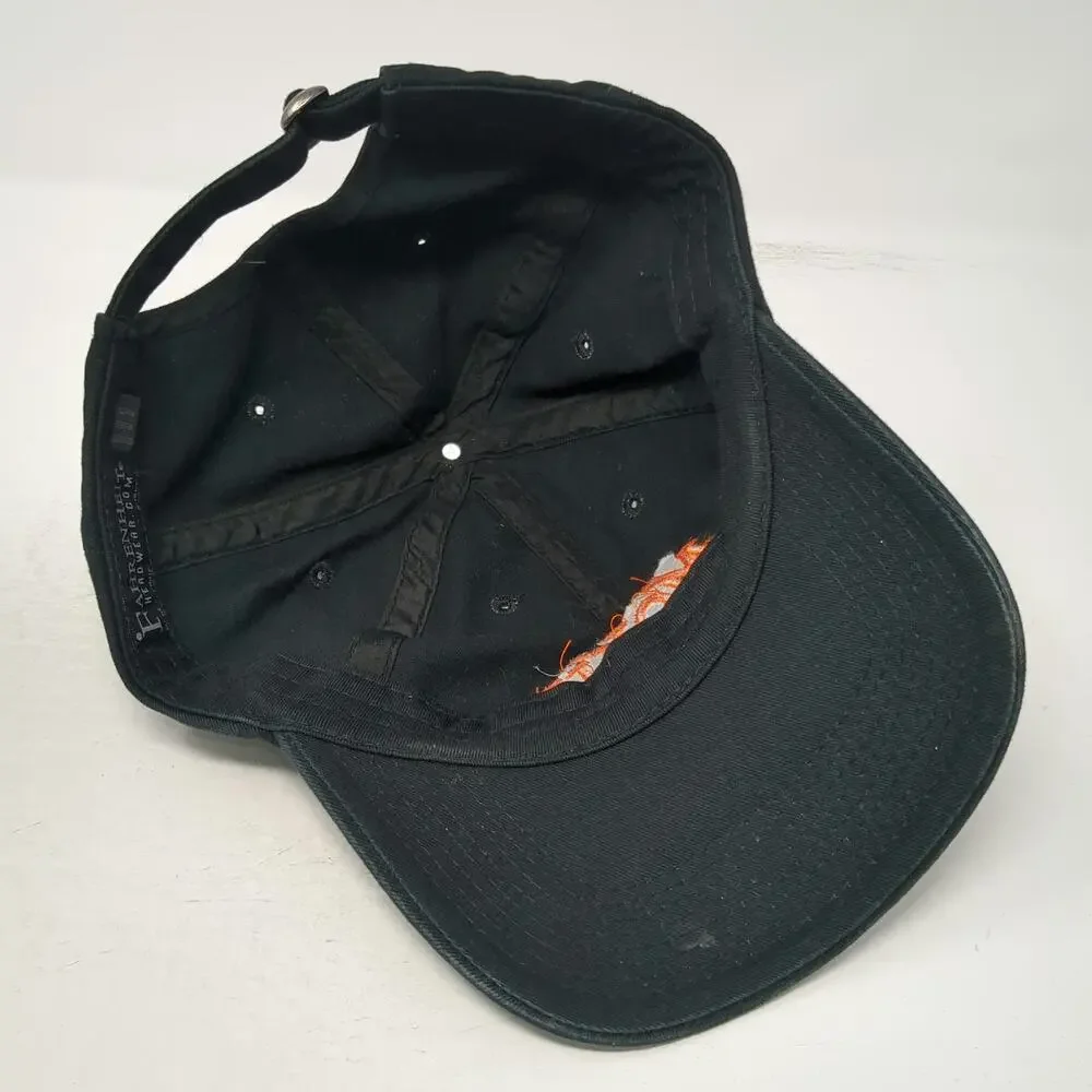 Fahrenheit Baseball Cap Black OS Embroidered Moxie Logo Hat Slideback Cotton